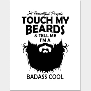 Touch My Beard Badass Cool Posters and Art